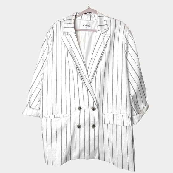 OLD NAVY 2pc SET Linen blend blazer and short set PLUS SIZE 2X - Picture 3 of 13